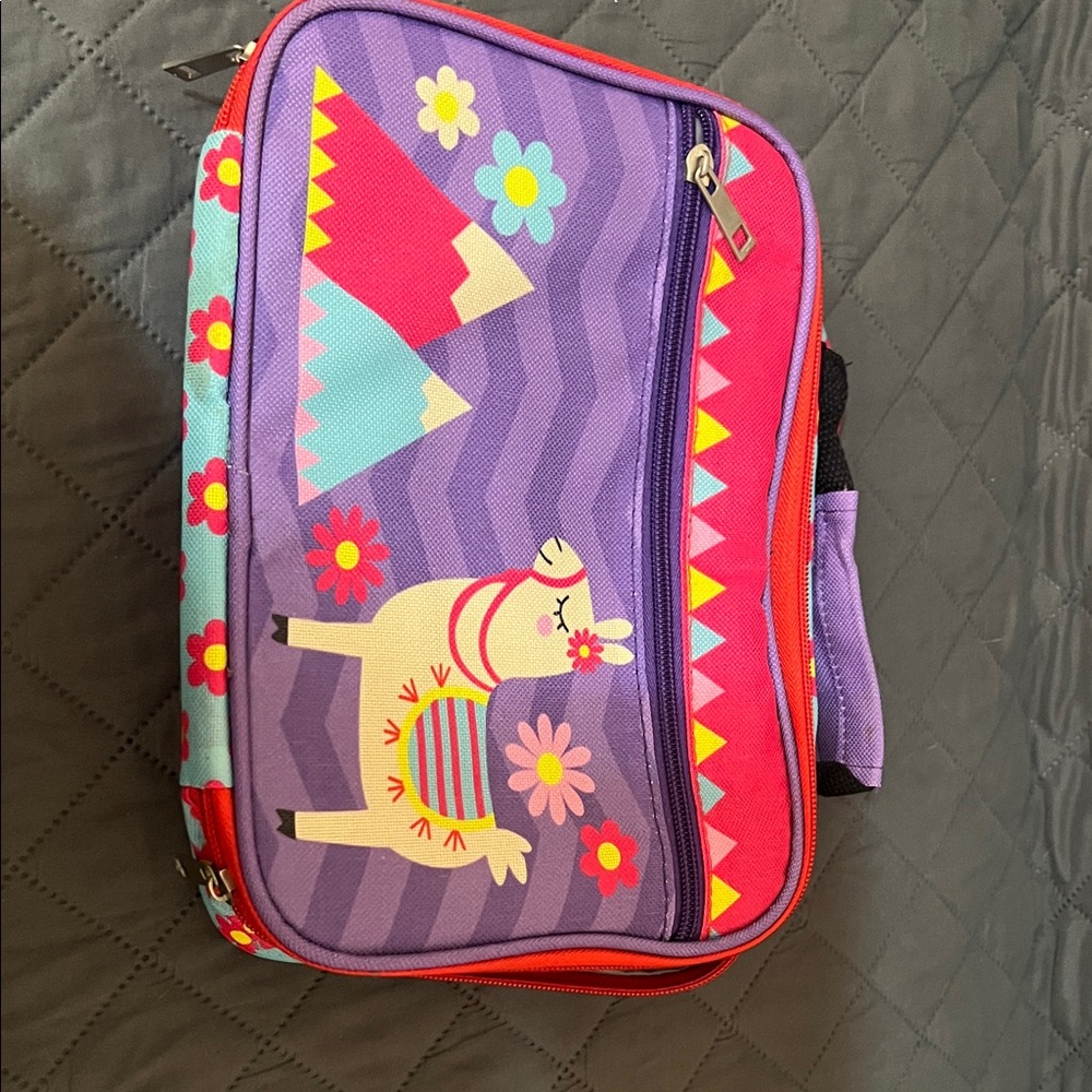 Colorful Llama Kids Lunch Bag